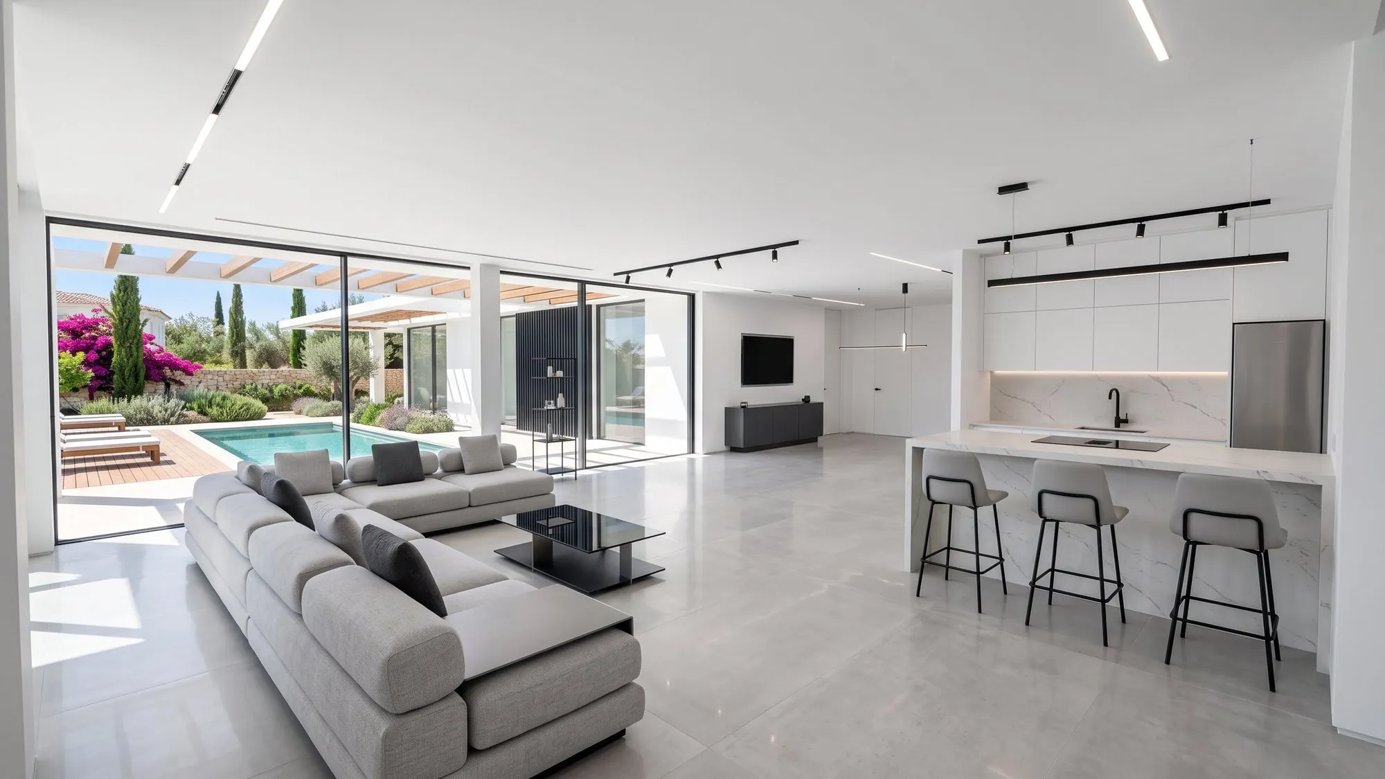 Living room — high-tech