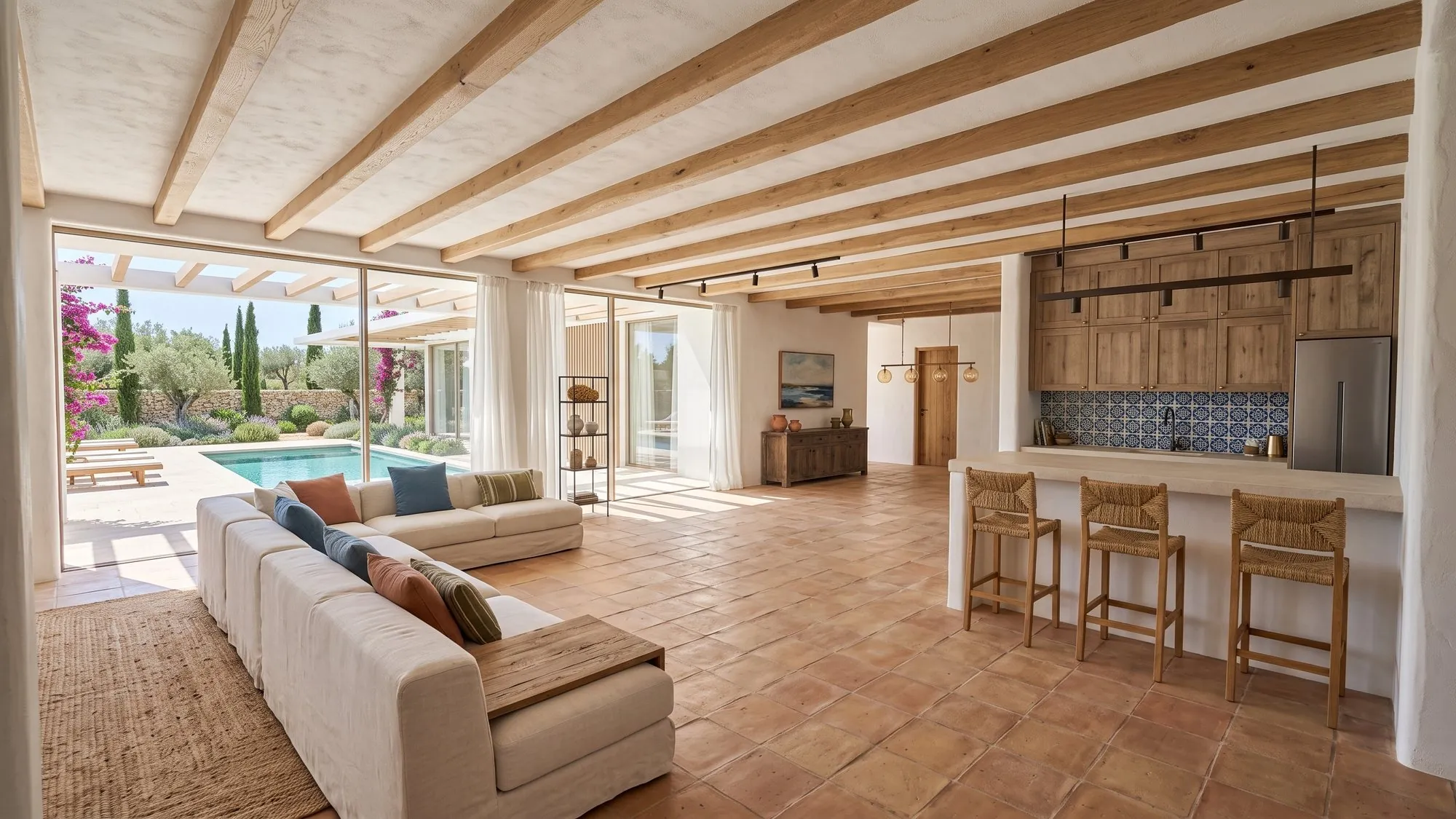 Living room — Mediterranean