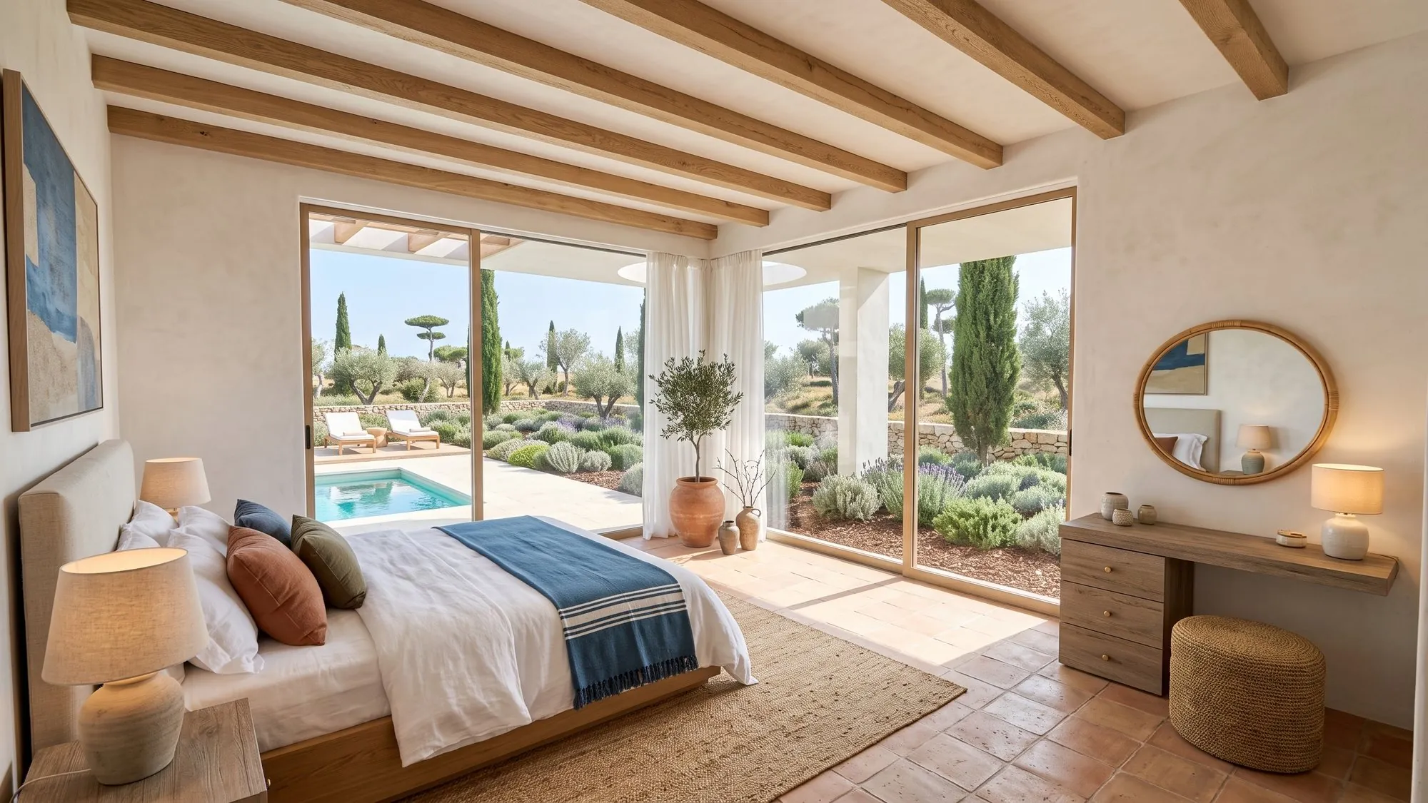 Master bedroom — Mediterranean